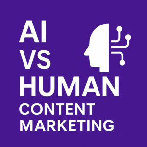 AI vs human content marketing